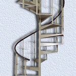 фото Лестница винтовая металлическая Каскад